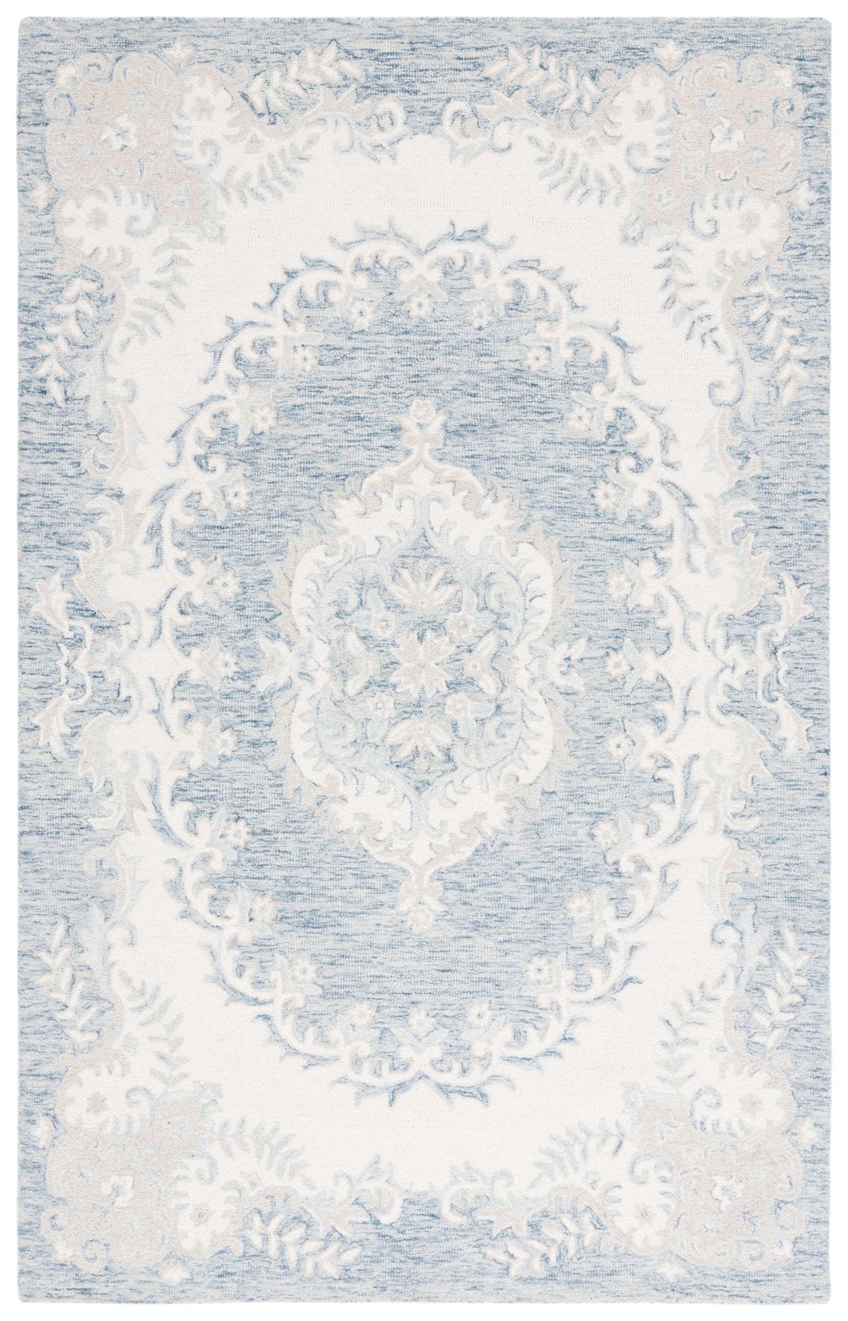 Safavieh Ebony Ebn121L Dark Blue/Ivory Rug - Safavieh - ebn121l - 3