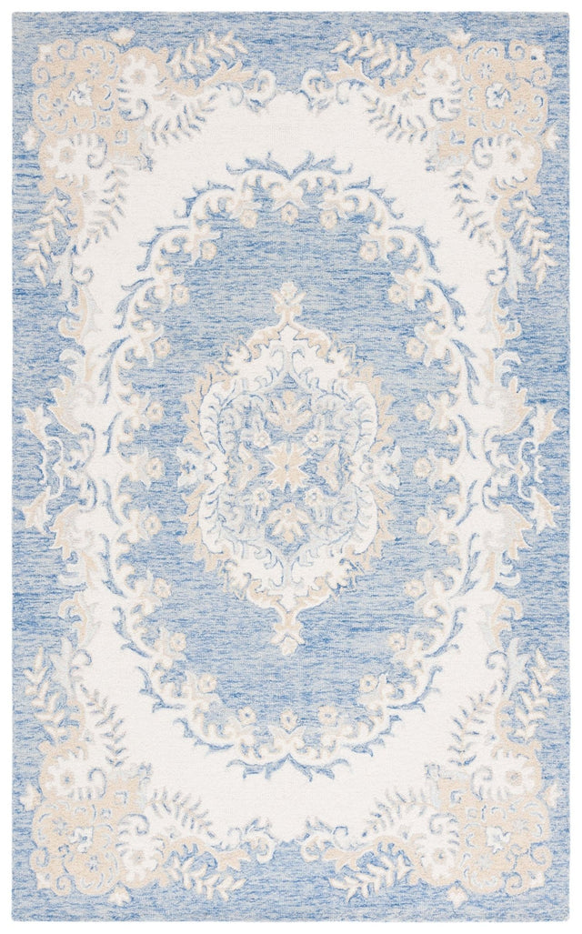 Safavieh Ebony Ebn121M Blue/Ivory Rug - Safavieh - ebn121m - 3