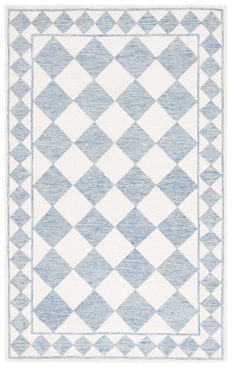 Safavieh Ebony 4'-0" x 6'-0" Rug in Blue / Ivory