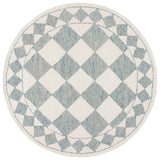 Safavieh Ebony 6'-0" x 6'-0" Rug in Blue / Ivory