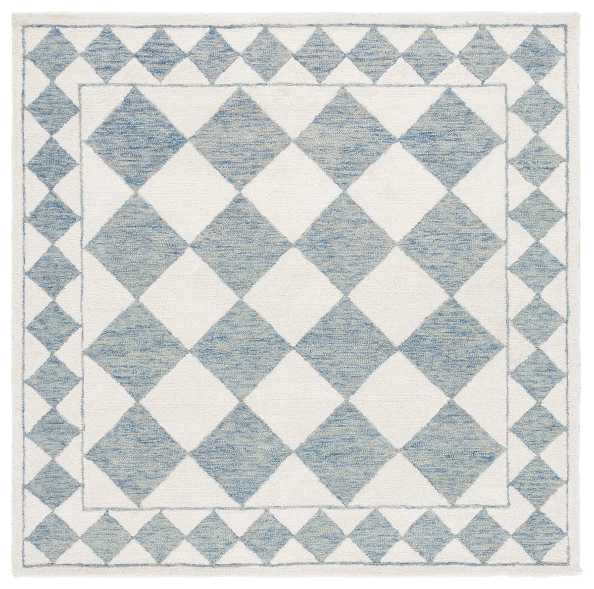 Safavieh Ebony 6'-0" x 6'-0" Rug in Blue / Ivory