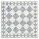 Safavieh Ebony 6'-0" x 6'-0" Rug in Blue / Ivory