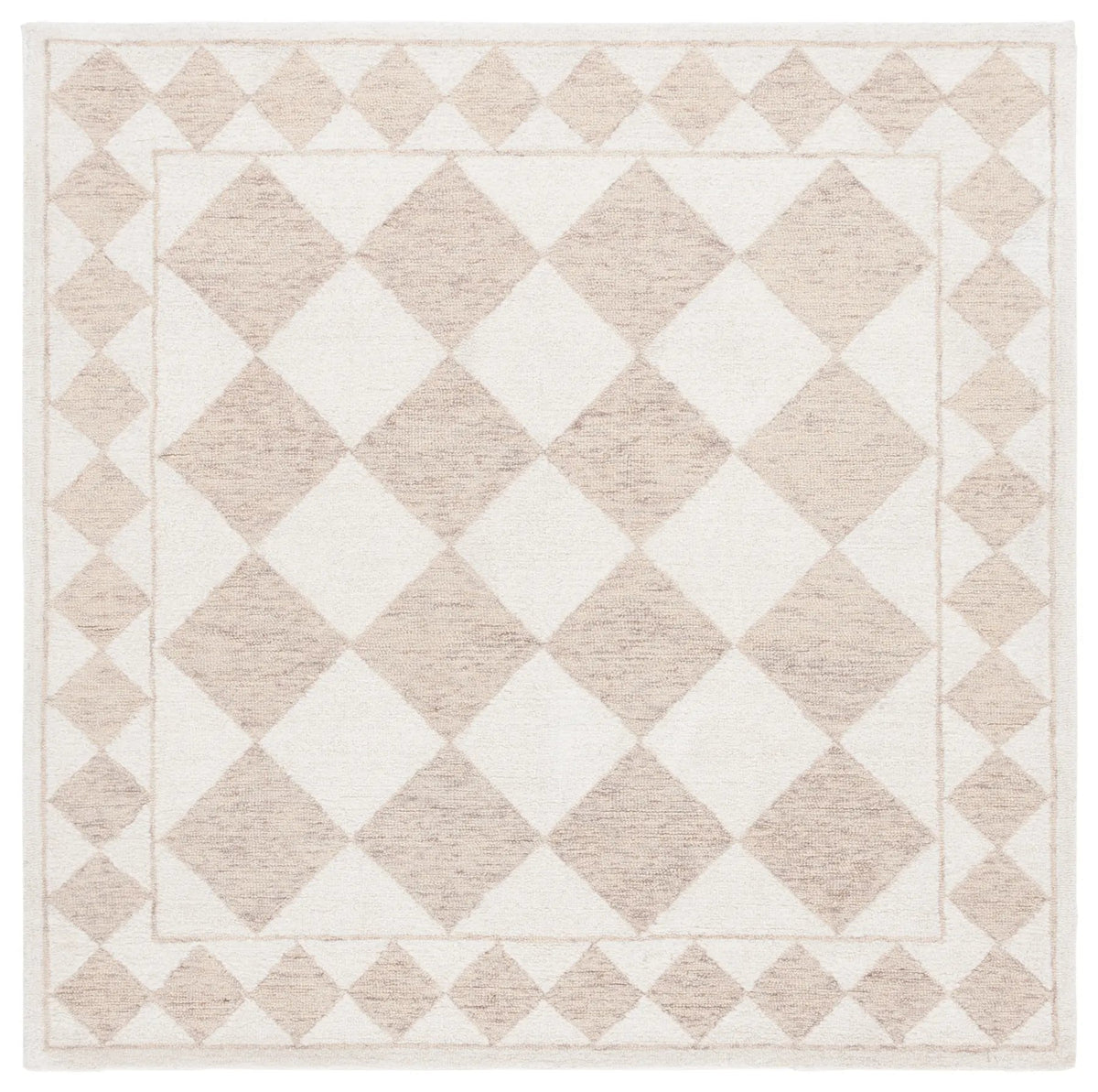 Safavieh Ebony 6'-0" x 6'-0" Rug in Light Brown / Ivory
