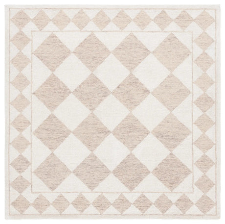 Safavieh Ebony 6'-0" x 6'-0" Rug in Light Brown / Ivory