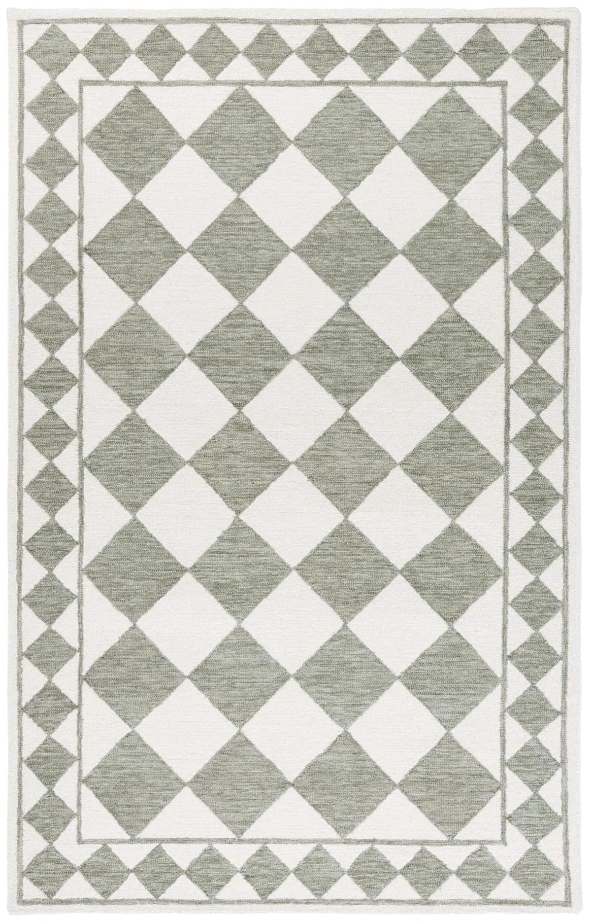 Safavieh Ebony 4'-0" x 6'-0" Rug in Sage / Ivory