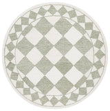 Safavieh Ebony 6'-0" x 6'-0" Rug in Sage / Ivory