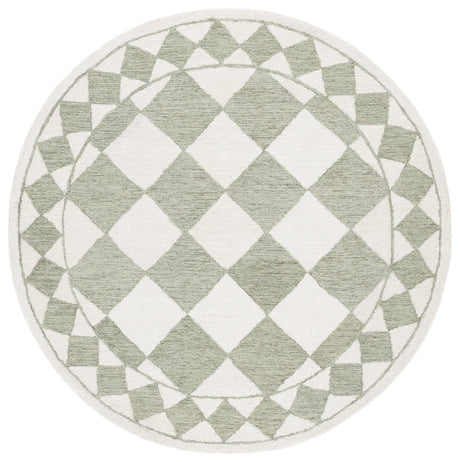 Safavieh Ebony 6'-0" x 6'-0" Rug in Sage / Ivory