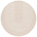 Safavieh Ebony 6'-0" x 6'-0" Rug in Beige / Ivory