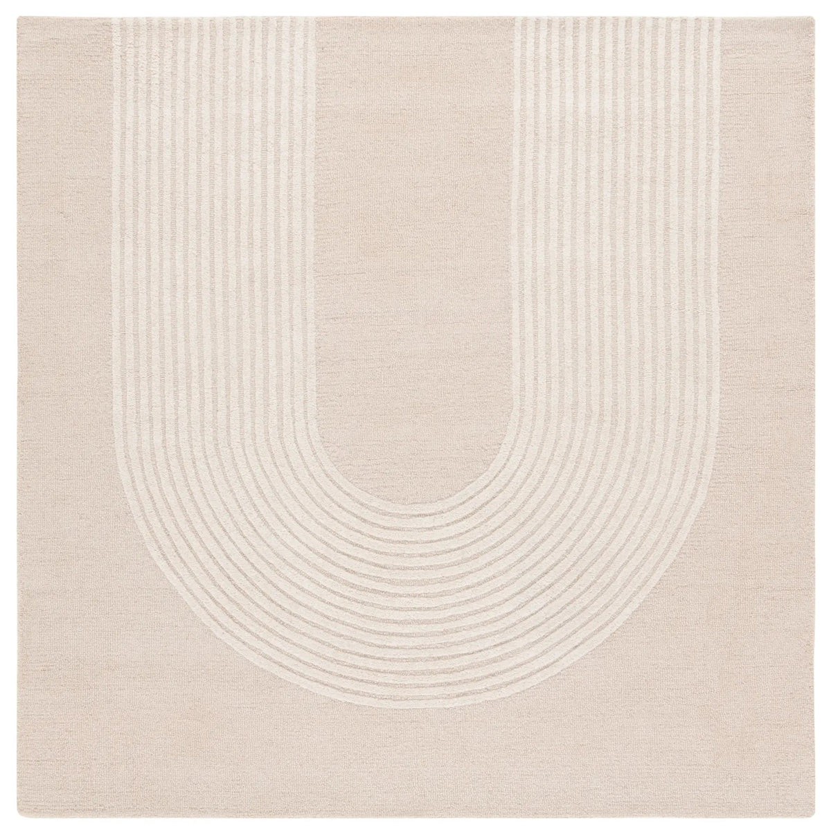 Safavieh Ebony 6'-0" x 6'-0" Rug in Beige / Ivory