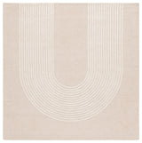 Safavieh Ebony 6'-0" x 6'-0" Rug in Beige / Ivory