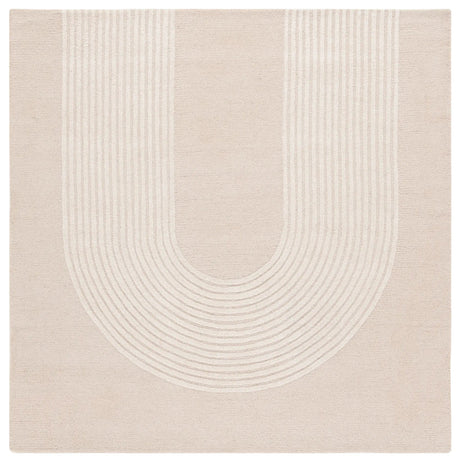 Safavieh Ebony 6'-0" x 6'-0" Rug in Beige / Ivory