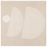 Safavieh Ebony 6'-0" x 6'-0" Rug in Beige / Ivory