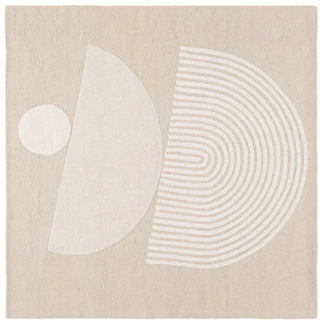 Safavieh Ebony 6'-0" x 6'-0" Rug in Beige / Ivory
