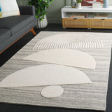 Safavieh Ebony 4'-0" x 6'-0" Rug in Grey / Ivory