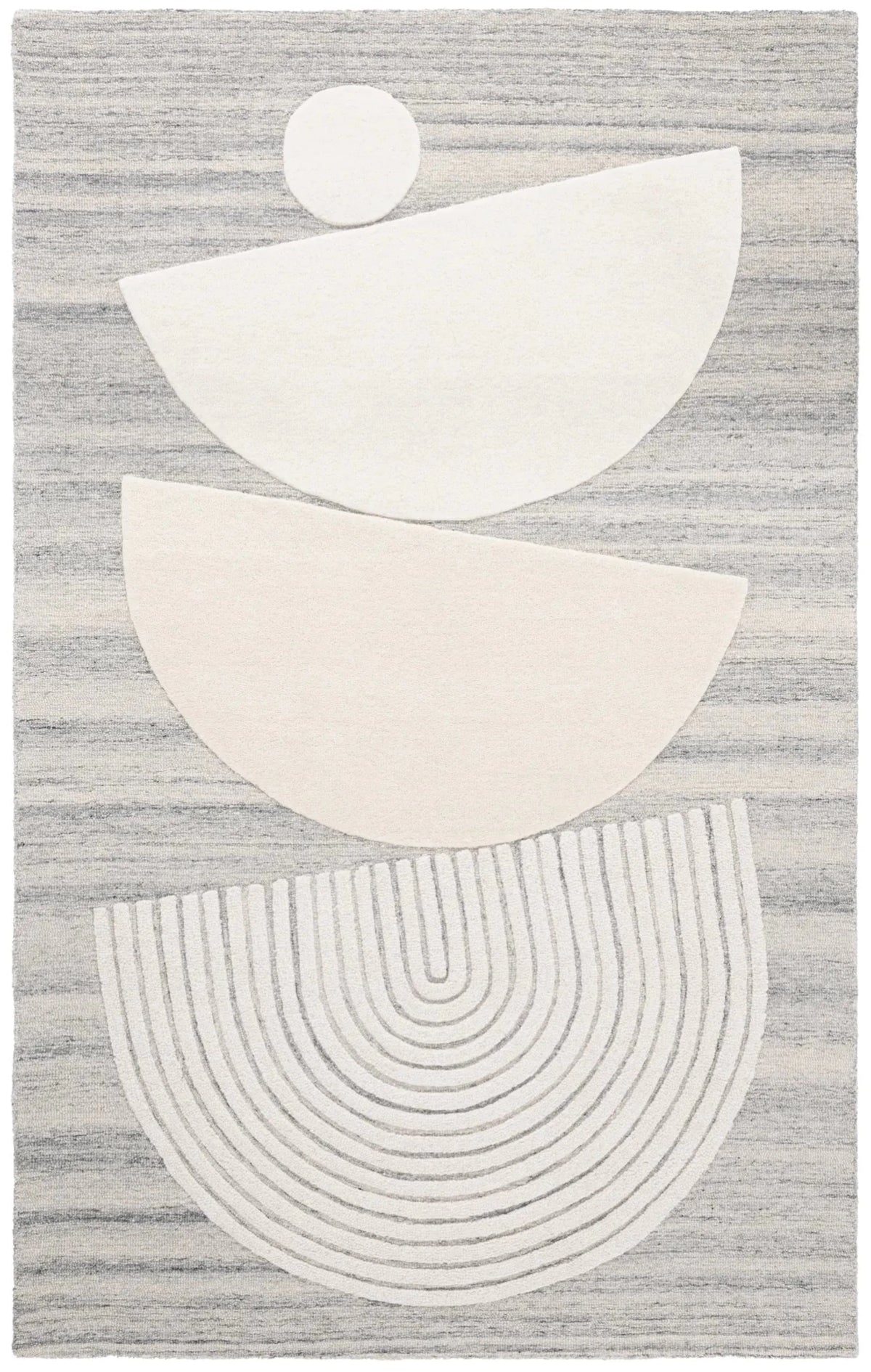 Safavieh Ebony 4'-0" x 6'-0" Rug in Grey / Ivory