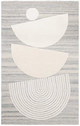 Safavieh Ebony 4'-0" x 6'-0" Rug in Grey / Ivory