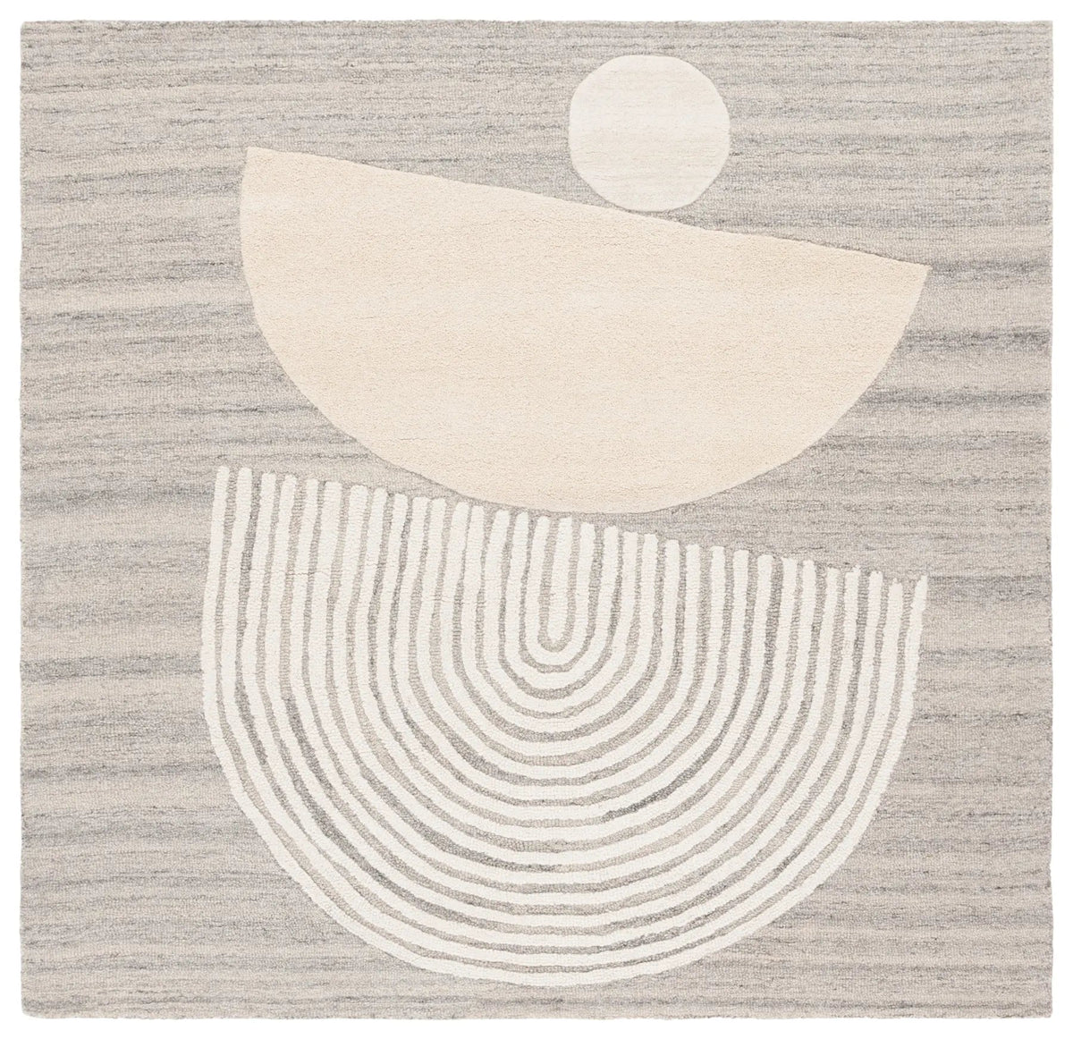 Safavieh Ebony 6'-0" x 6'-0" Rug in Grey / Ivory
