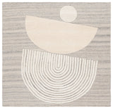 Safavieh Ebony 6'-0" x 6'-0" Rug in Grey / Ivory