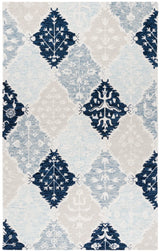 Safavieh Ebony 4'-0" x 6'-0" Rug in Blue / Ivory