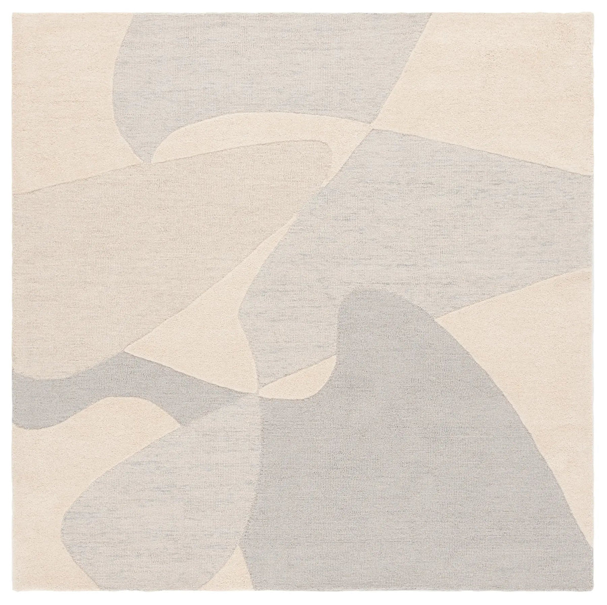 Safavieh Ebony 6'-0" x 6'-0" Rug in Light Grey / Ivory