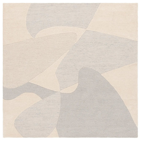 Safavieh Ebony 6'-0" x 6'-0" Rug in Light Grey / Ivory