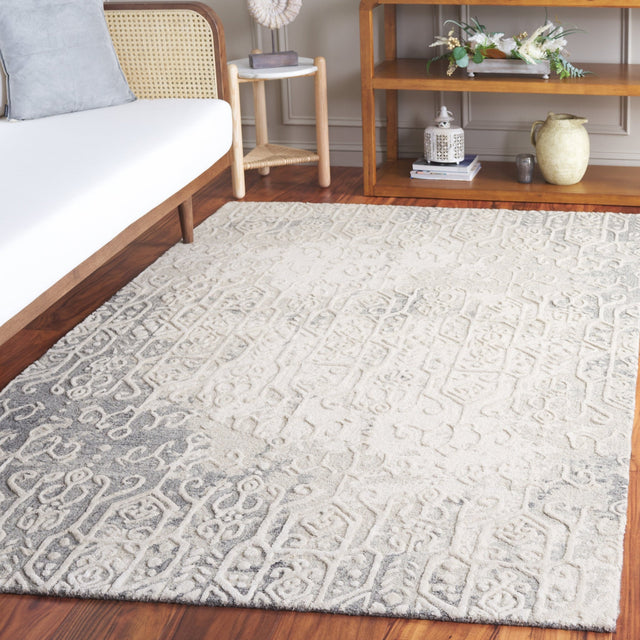 Safavieh Ebony Ebn130G Silver/Ivory Rug - Safavieh - ebn130g - 3