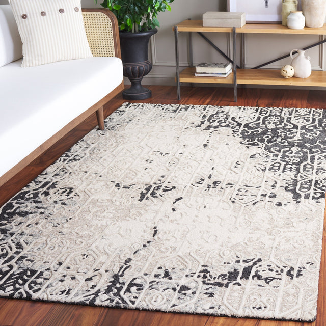 Safavieh Ebony Ebn130Z Black/Ivory Rug - Safavieh - ebn130z - 3