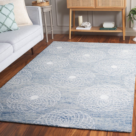 Safavieh Ebony Ebn133M Blue/Ivory Rug - Safavieh - ebn133m - 3