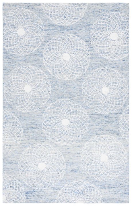 Safavieh Ebony Ebn133M Blue/Ivory Rug - Safavieh - ebn133m - 3