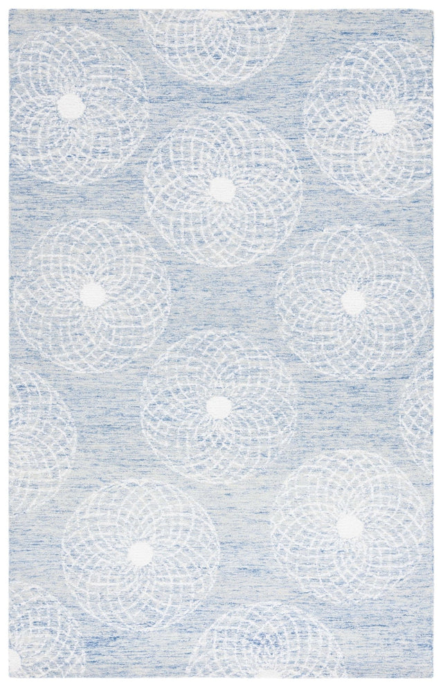 Safavieh Ebony Ebn133M Blue/Ivory Rug - Safavieh - ebn133m - 3