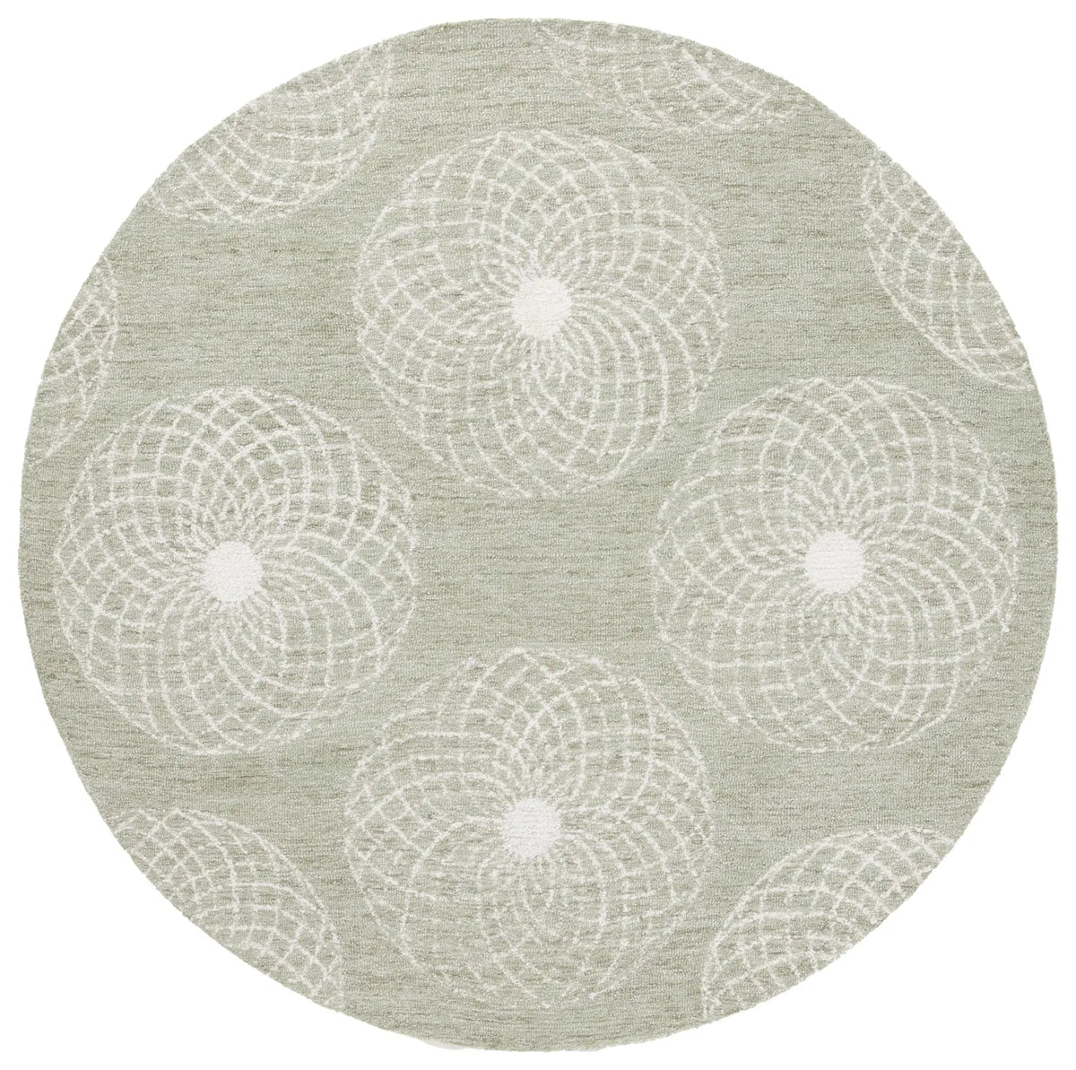 Safavieh Ebony 6'-0" x 6'-0" Rug in Sage / Ivory