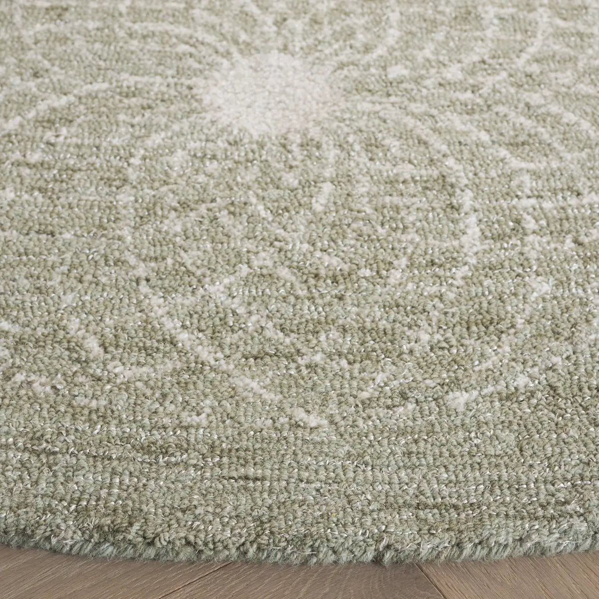 Safavieh Ebony 6'-0" x 6'-0" Rug in Sage / Ivory
