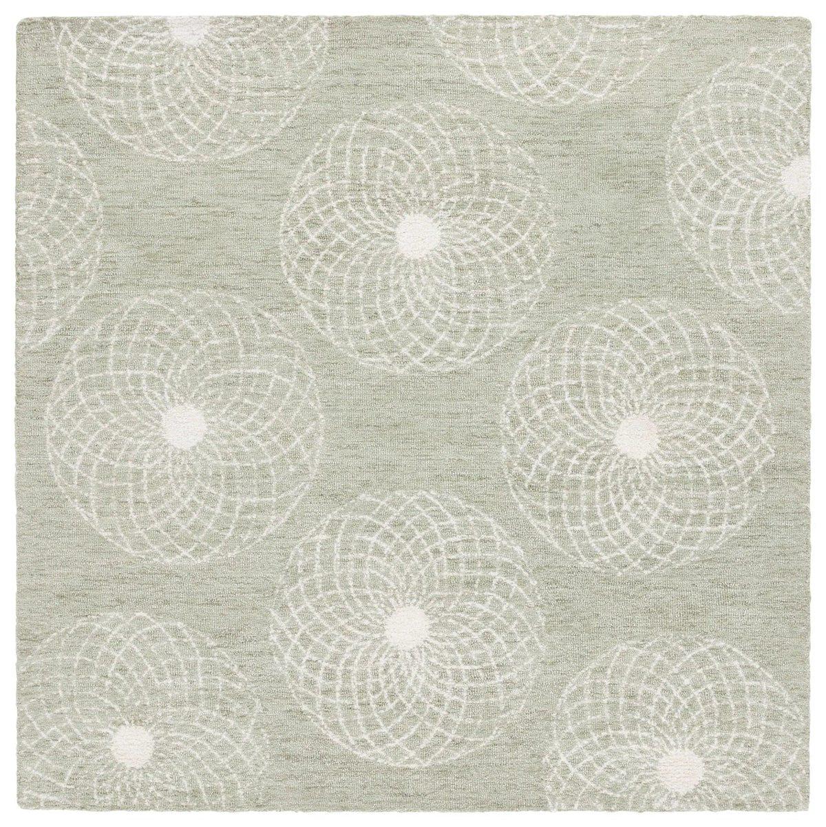 Safavieh Ebony 6'-0" x 6'-0" Rug in Sage / Ivory