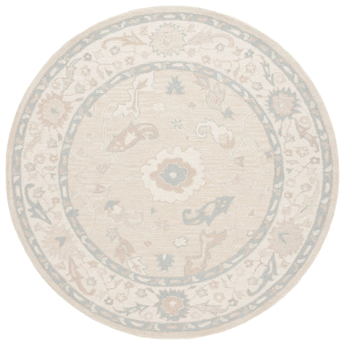 Safavieh Ebony 6'-0" x 6'-0" Rug in Beige / Ivory