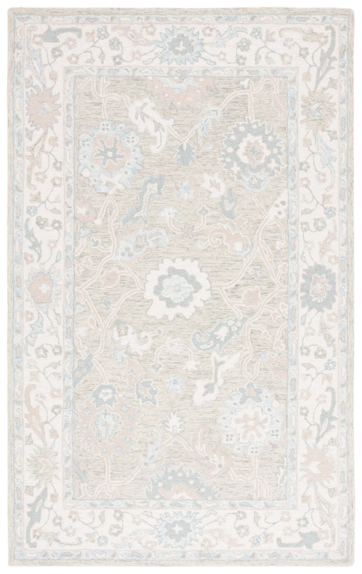 Safavieh Ebony Ebn136G Light Grey/Ivory Rug - Safavieh - ebn136g - 3