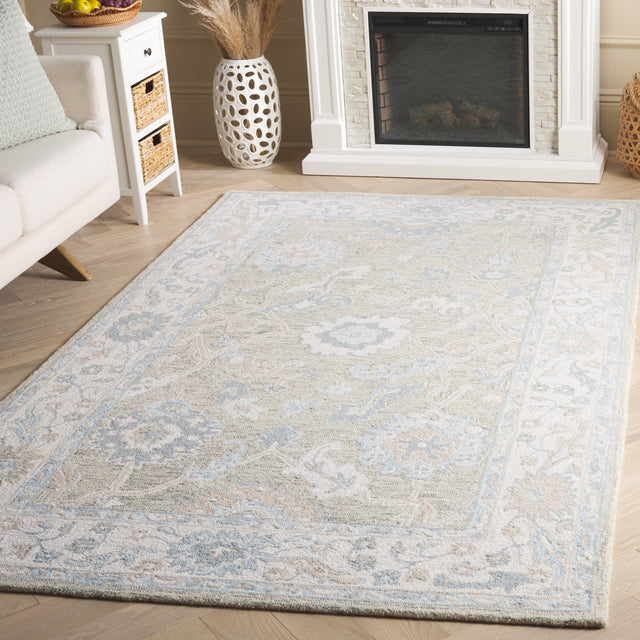Safavieh Ebony Ebn136G Light Grey/Ivory Rug - Safavieh - ebn136g - 3