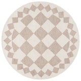 Safavieh Ebony 6'-0" x 6'-0" Rug in Beige / Ivory