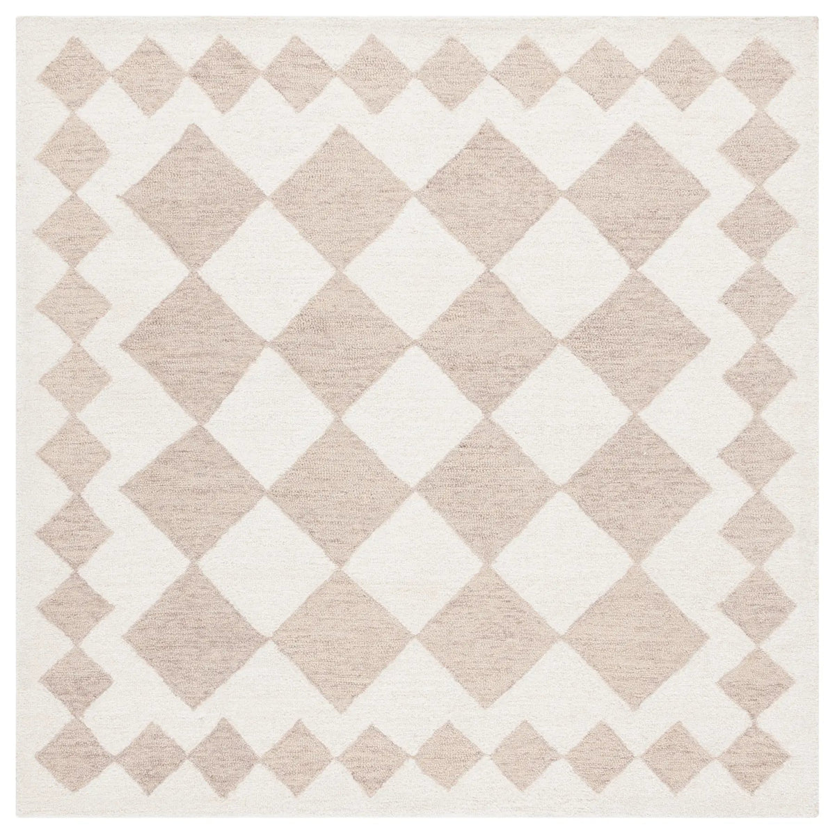 Safavieh Ebony 6'-0" x 6'-0" Rug in Beige / Ivory