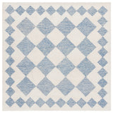 Safavieh Ebony 6'-0" x 6'-0" Rug in Blue / Ivory
