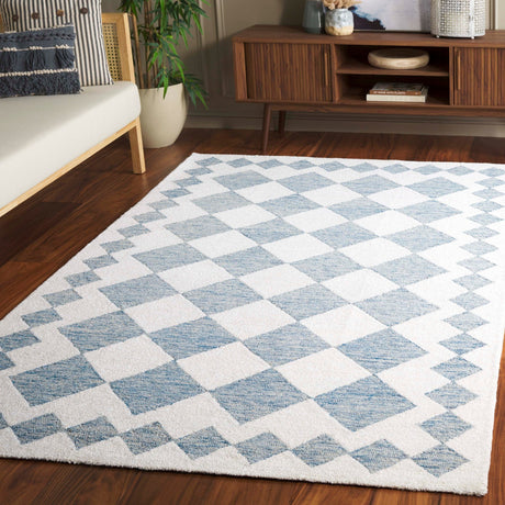 Safavieh Ebony Ebn137M Blue/Ivory Rug - Safavieh - ebn137m - 3