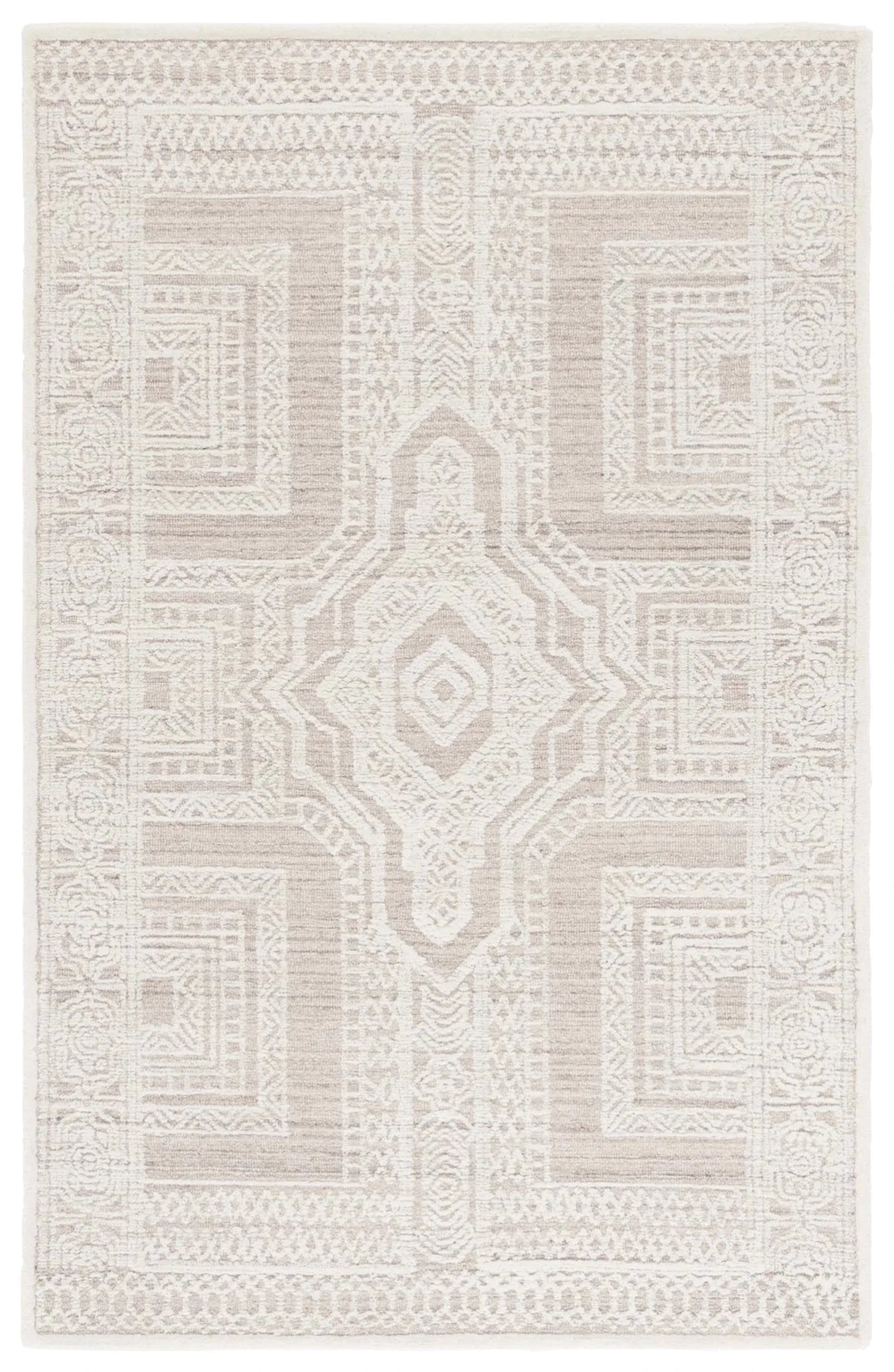 Safavieh Ebony 4'-0" x 6'-0" Rug in Beige / Ivory