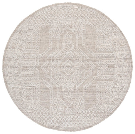 Safavieh Ebony 6'-0" x 6'-0" Rug in Beige / Ivory