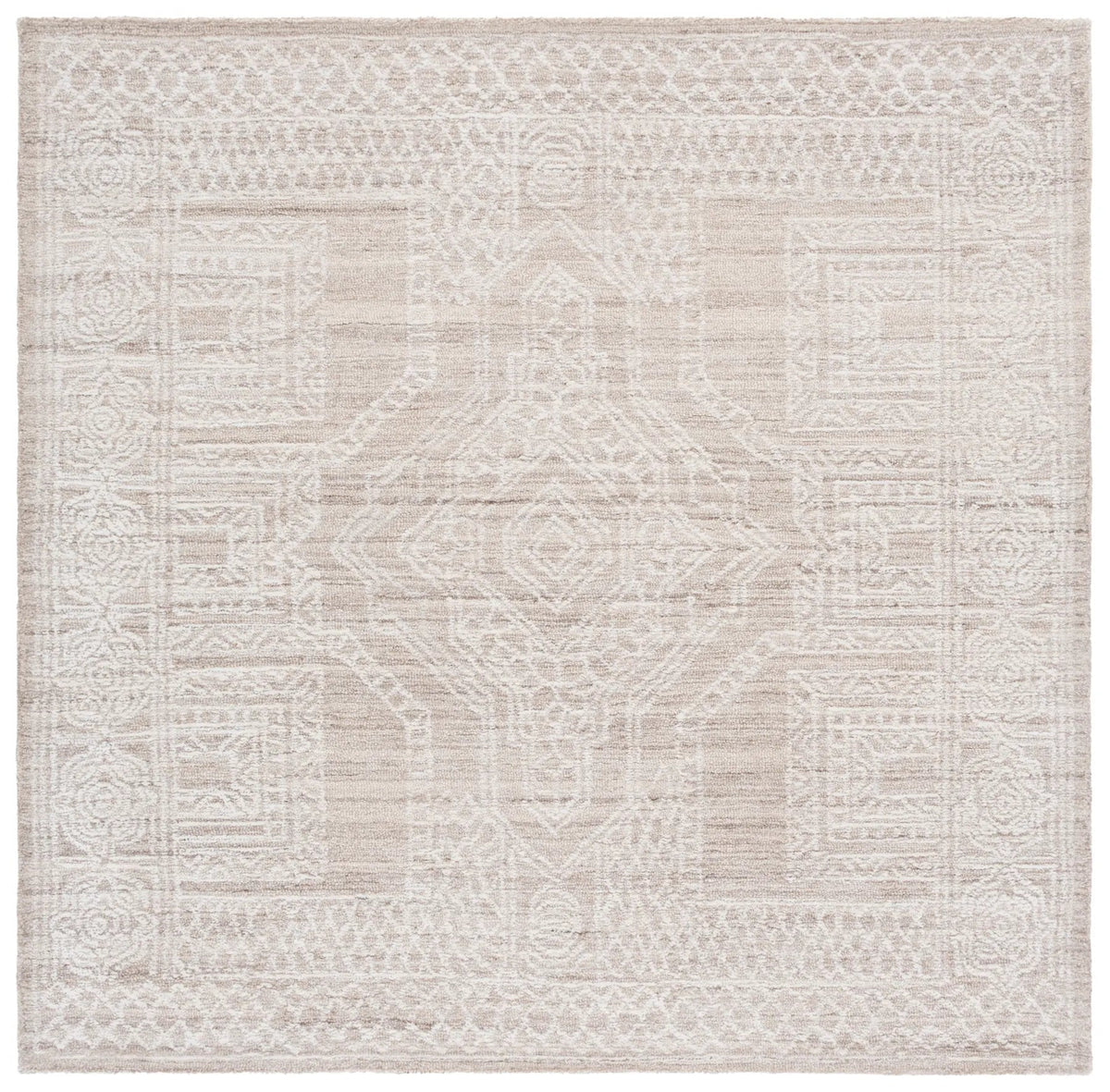 Safavieh Ebony 6'-0" x 6'-0" Rug in Beige / Ivory