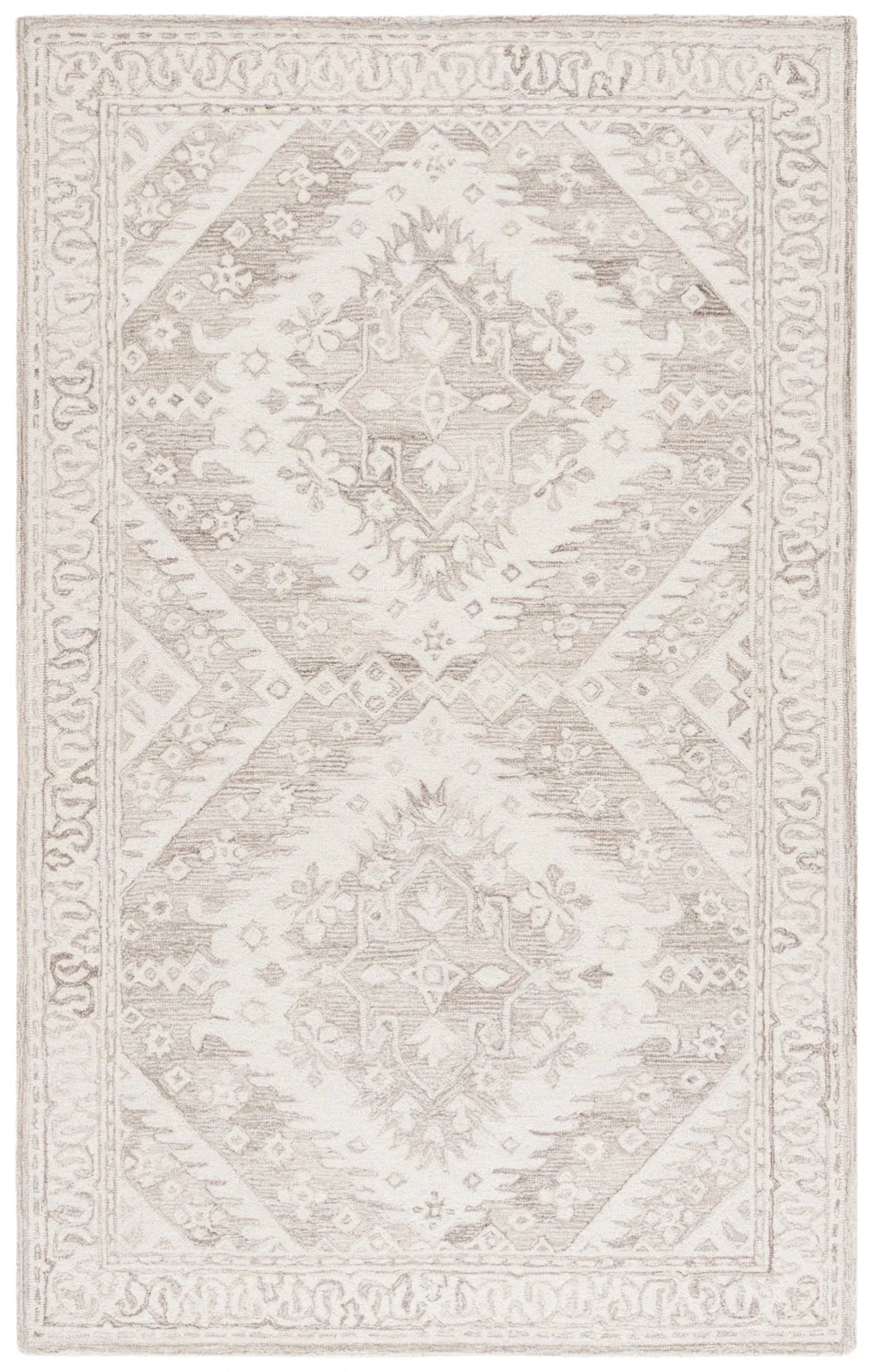 Safavieh Ebony 4'-0" x 6'-0" Rug in Beige / Ivory