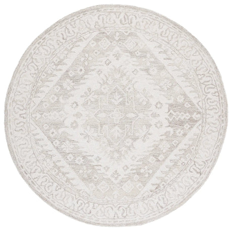 Safavieh Ebony 6'-0" x 6'-0" Rug in Beige / Ivory