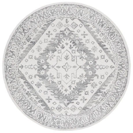 Safavieh Ebony 6'-0" x 6'-0" Rug in Ivory / Grey