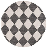 Safavieh Ebony 6'-0" x 6'-0" Rug in Ivory / Black