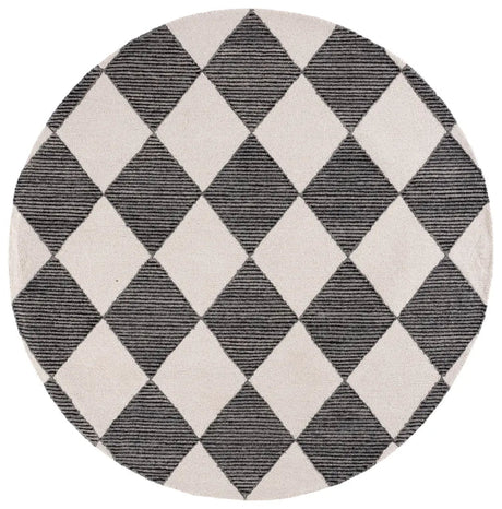 Safavieh Ebony 6'-0" x 6'-0" Rug in Ivory / Black