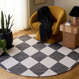 Safavieh Ebony 6'-0" x 6'-0" Rug in Ivory / Black