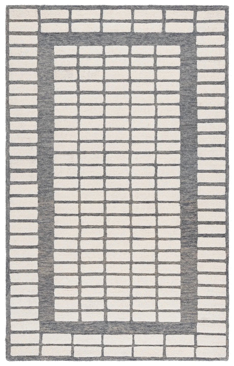 Safavieh Ebony 4'-0" x 6'-0" Rug in Grey / Ivory
